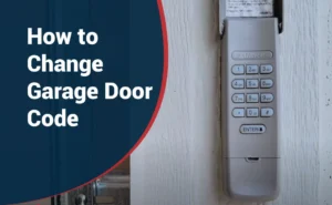 how to change garage door code