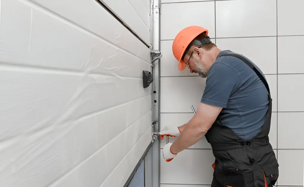 attach the insulation to the door