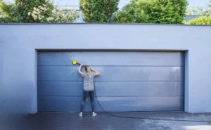 How to clean garage door