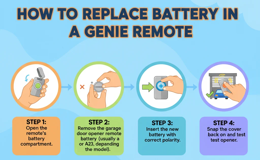 How to Replace Battery in a Genie Remote