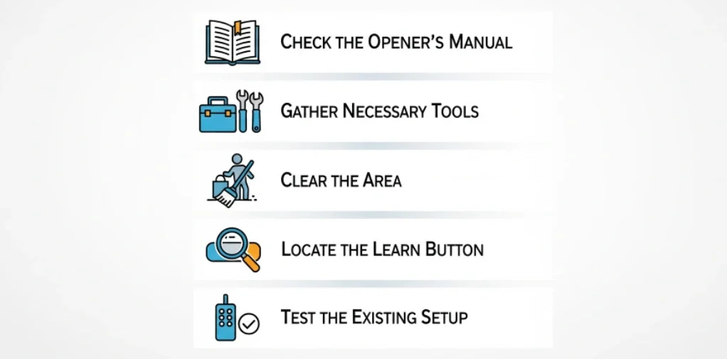 Preparation Before Programming Your Garage Door Opener
