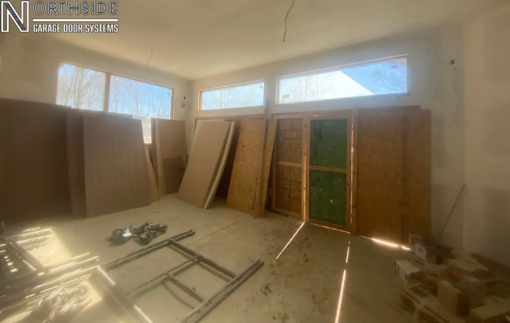 Holliday Farms New Construction - Northside Garage Door Systems Before Job Starting Image