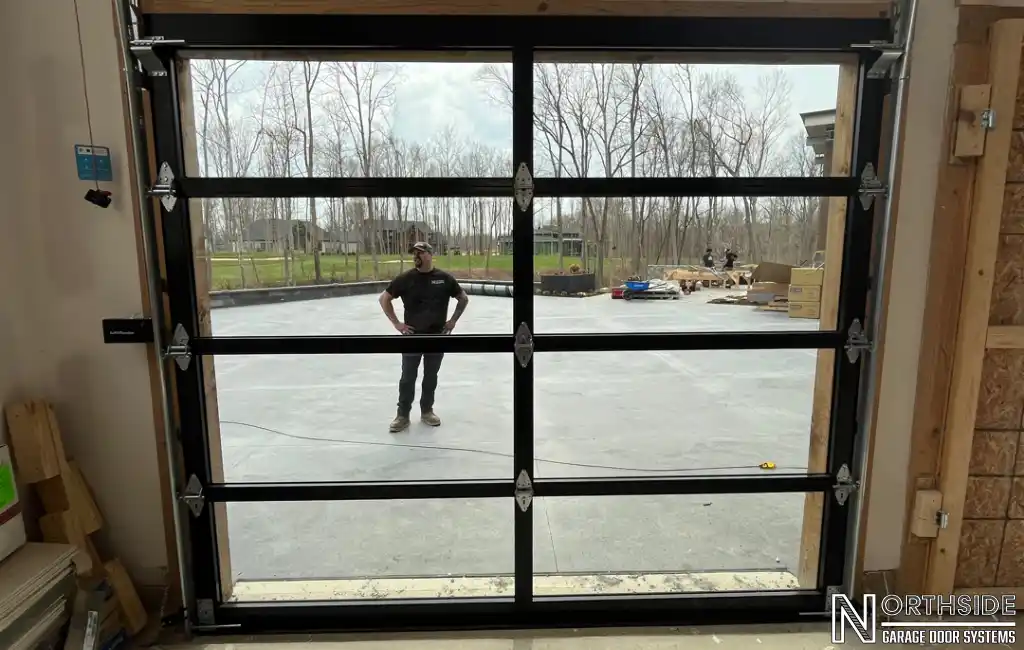 Holliday Farms New Construction _ Northside Garage Door Systems - Job Completed and Infront of NSGD Technician Holliday Farms New Construction _ Northside Garage Door Systems - Job Completed and Infront of NSGD Technician